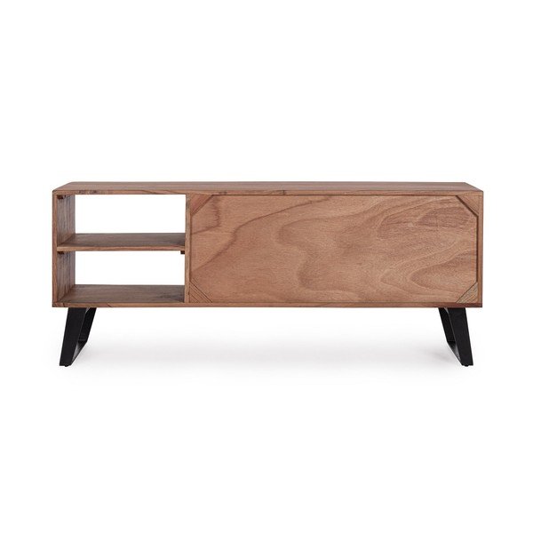 Mobile TV di colore naturale in acacia massiccia 145x60x40 cm Isar – Bizzotto-image-3