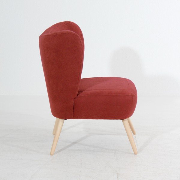 Poltrona Sari Velur rosso mattone - Max Winzer-image-2