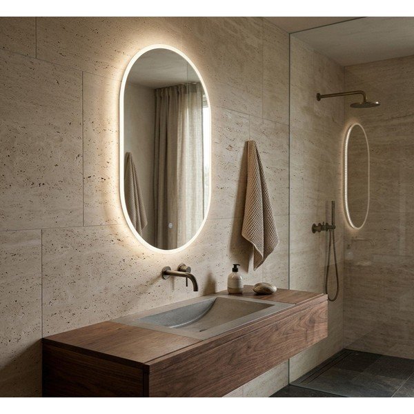 Specchio da parete con illuminazione 50x80 cm Eclipse – Bonami Essentials-image-1