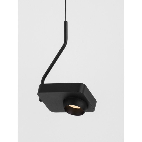 Lampadario LED nero in alluminio con struttura flessibile/con intensità regolabile Kedros – Nova Luce-image-3