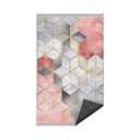 Tappeto lavabile grigio e rosa 120x180 cm Optic - Mila Home