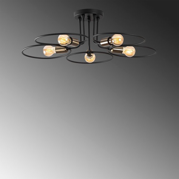 Plafoniera nera Circle – Opviq lights-image-3