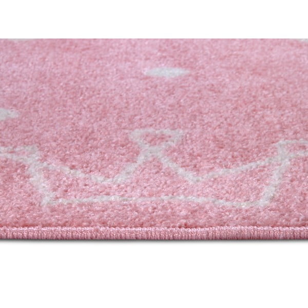 Tappeto rosa per bambini 120x170 cm Crowns - Hanse Home-image-2
