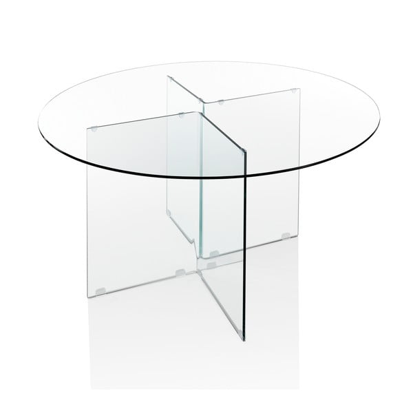Tavolo da pranzo rotondo in vetro ø 130 cm Kaya – Tomasucci-image-3