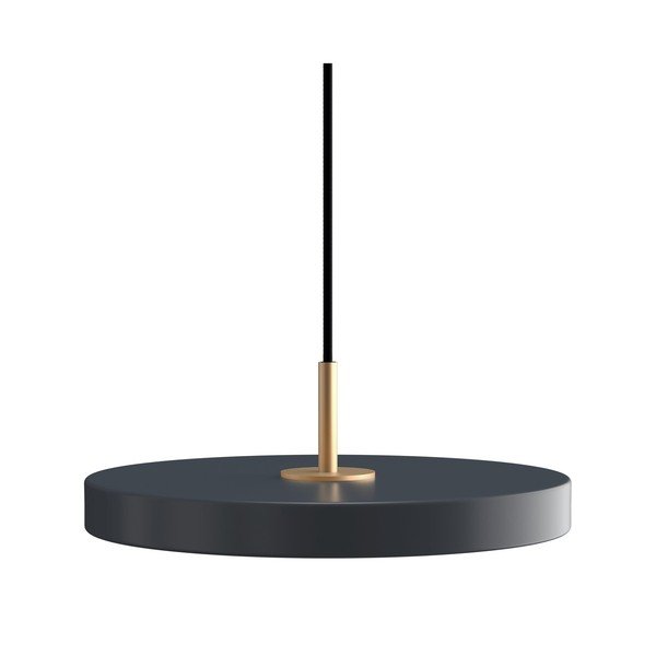 Lampadario LED color antracite in metallo con paralume in metallo con intensità regolabile ø 31 cm Asteria Plus – UMAGE