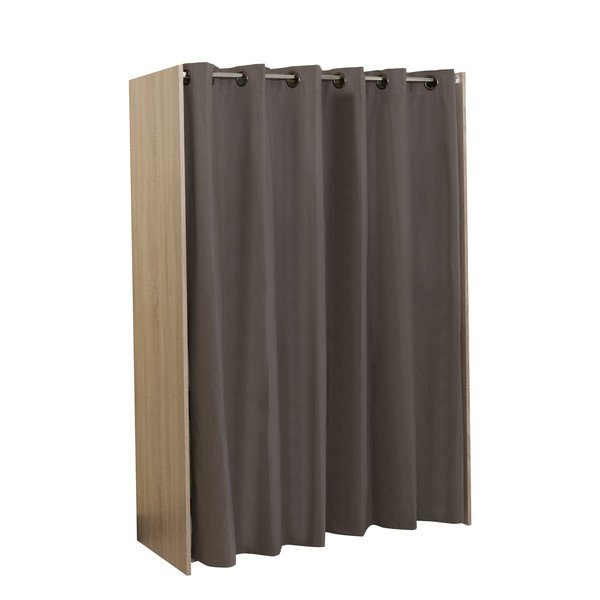 Armadio bianco-marrone in rovere 160x182 cm Tom - TemaHome-image-3