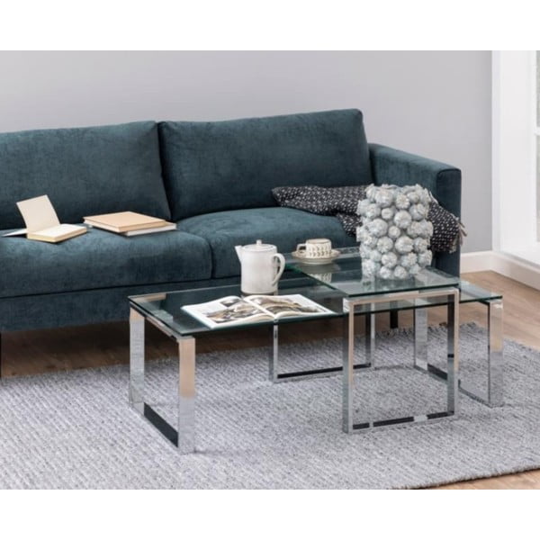 Tavolini in argento in set di 2 Katrine - Actona-image-1