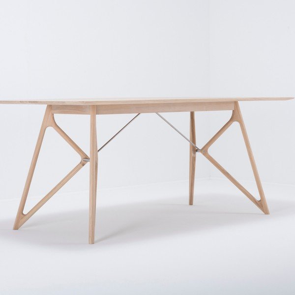 Tavolo da pranzo con piano in rovere 180x90 cm Tink - Gazzda-image-4