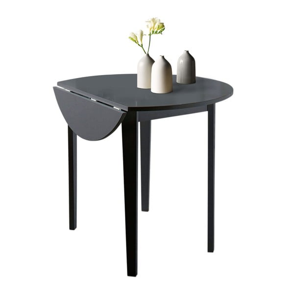 Tavolo da pranzo pieghevole nero Quer, ⌀ 92 cm Trento - Støraa