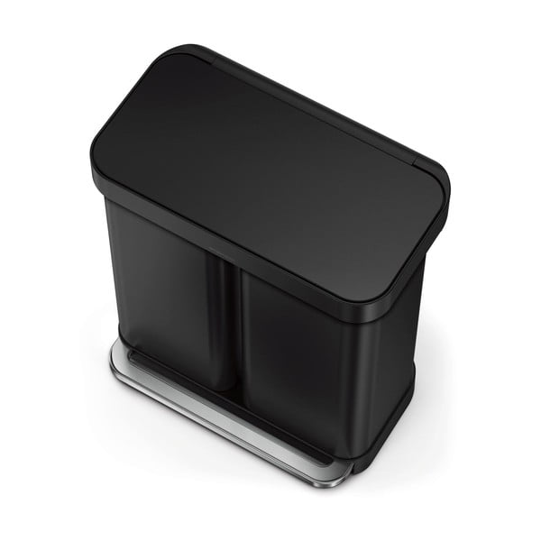 Cestino in acciaio a pedale per rifiuti differenziati 58 l - simplehuman-image-2