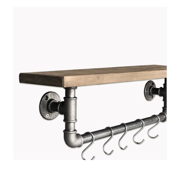 Mensola a muro in legno Raff Pipe - Evila Originals-image-2