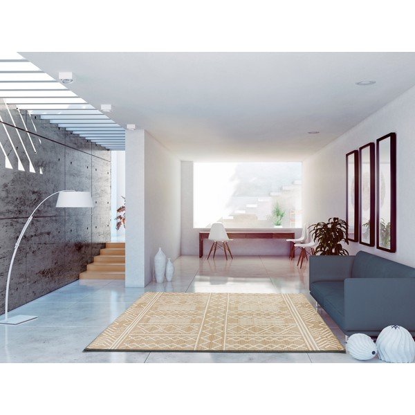 Tappeto beige , 80 x 150 cm Tibet - Universal-image-1