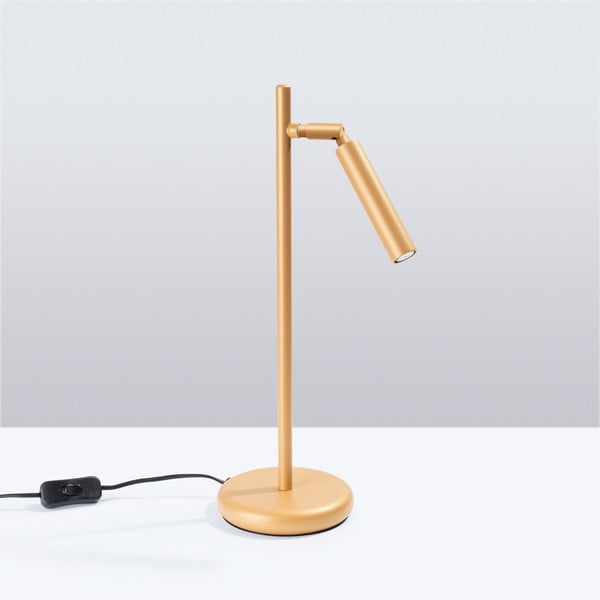 Lampada da tavolo dorata (altezza totale 43 cm) Fideus – Sollux-image-2