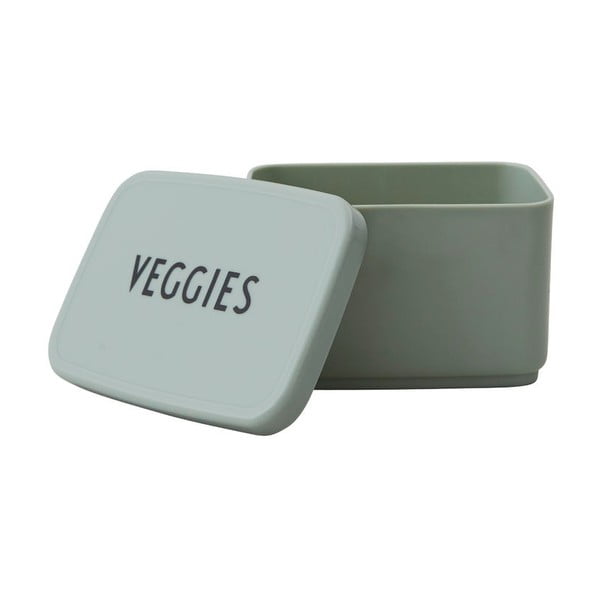 Scatola snack verde chiaro Veggies, 8,2 x 6,8 cm - Design Letters