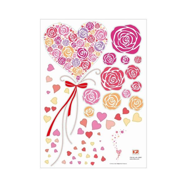Samolepka Ambiance Flying Hearts And Roses-image-3