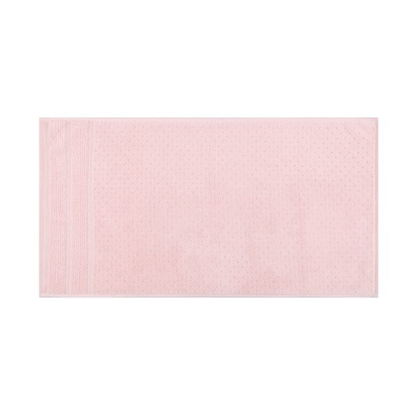 Set di 2 asciugamani in cotone rosa , 50 x 90 cm Arella - Foutastic-image-4