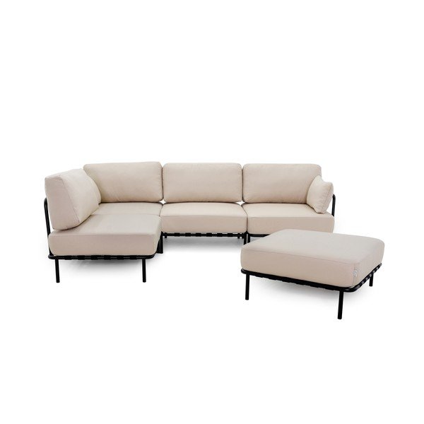Divano modulare da giardino beige 234 cm Salve - Sit Sit-image-2