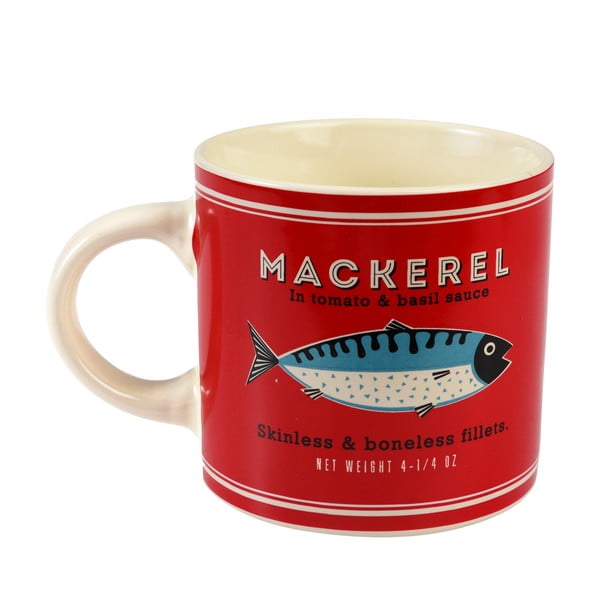 Tazza rossa/color crema in ceramica 350 ml Fish – Rex London