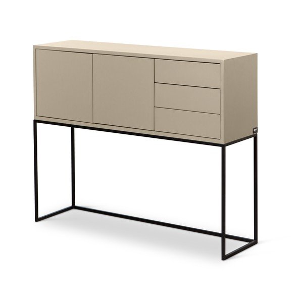 Cassettiera bassa beige 113x88,5 cm Scott - Really Nice Things-image-2