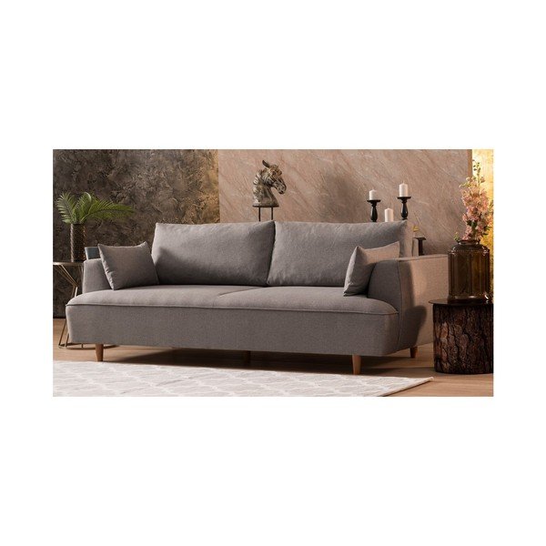 Divano a tre posti grigio chiaro Felix - Balcab Home-image-2