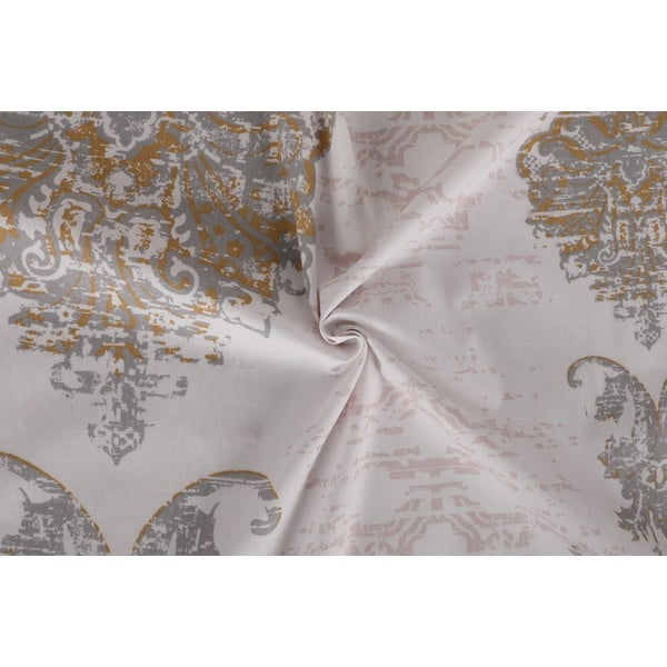 Biancheria da letto singola in cotone Renforcé marrone/beige 140x200 cm Daisy - Mijolnir-image-1