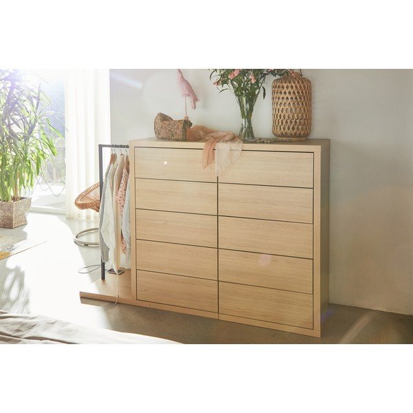 Armadio basso in rovere 105x113 cm Hugo - TemaHome-image-1