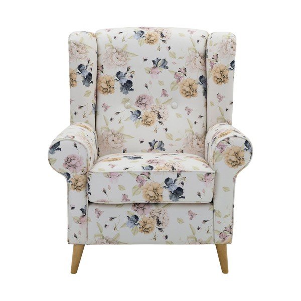 Poltrona a fiori bianchi Anton Angelo - Max Winzer-image-2