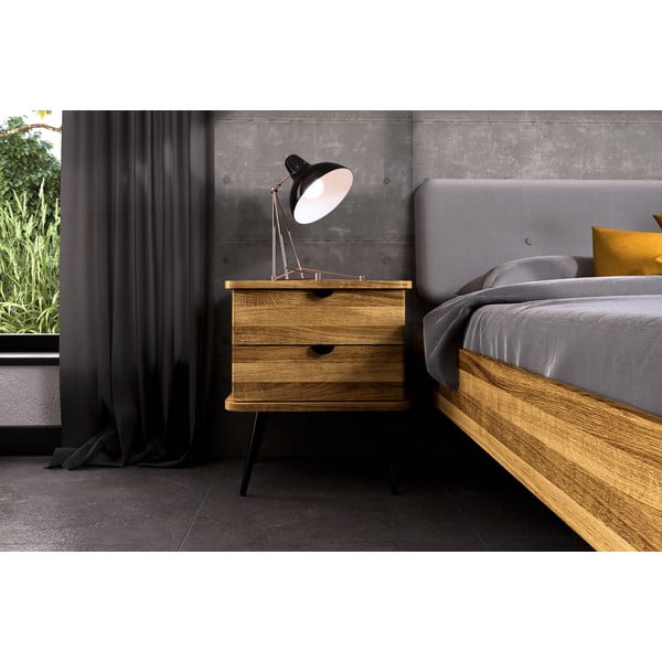 Comodino in legno di quercia in colore naturale Kula - The Beds-image-4