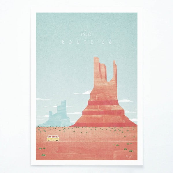 Poster , A2 Route 66 - Travelposter