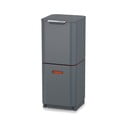 Bidone in acciaio grigio per rifiuti differenziati 40 l Totem Compact - Joseph Joseph