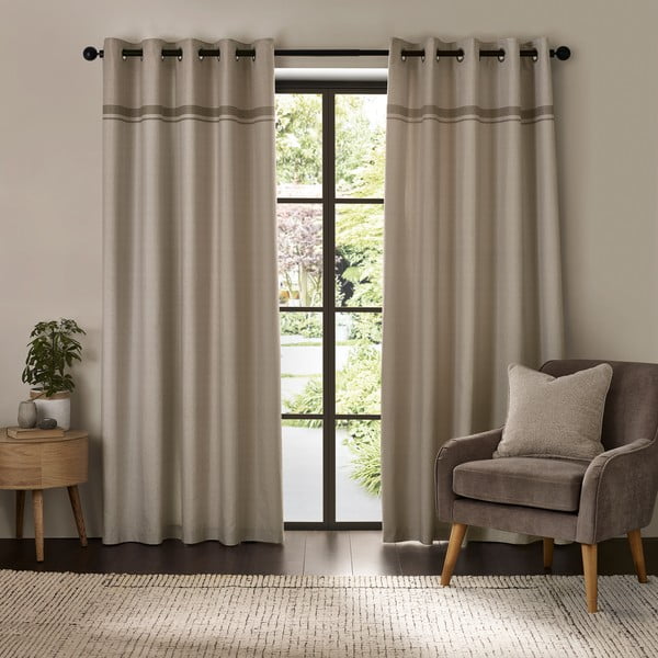 Tende in set beige 2 pz 168x229 cm Melville – Catherine Lansfield-image-1