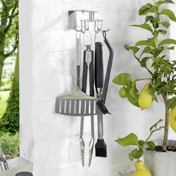 Organizzatore da cucina autoportante in acciaio inox - Maximex-image-1