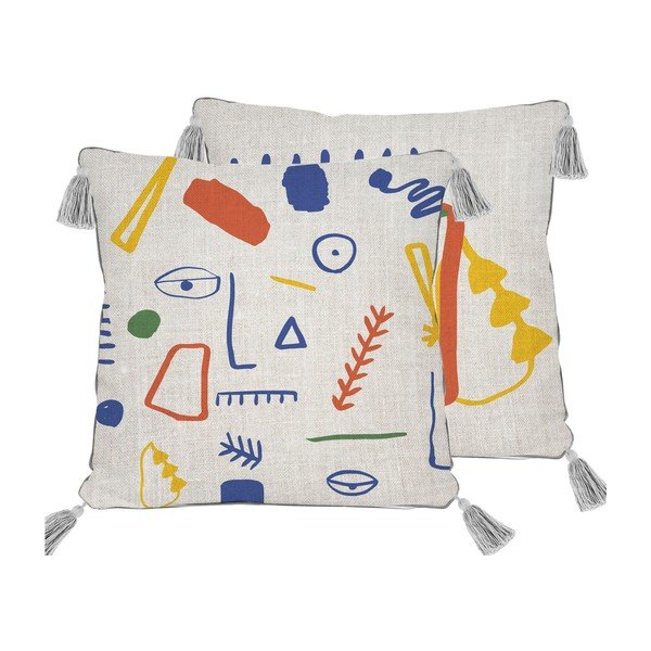 Cuscino Juno, 45 x 45 cm Juno Face - Madre Selva-image-3