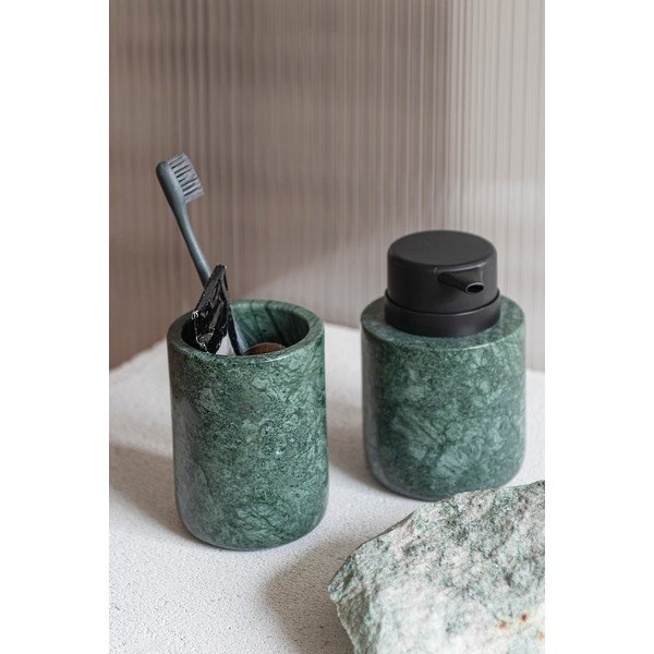 Portaspazzolini in marmo in verde scuro Marble - Mette Ditmer Denmark-image-2