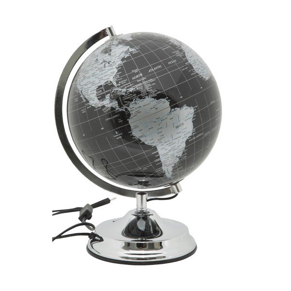 Stolní lampa ve tvaru glogusu Mauro Ferretti Globe Silver, ø 25 cm-image-3