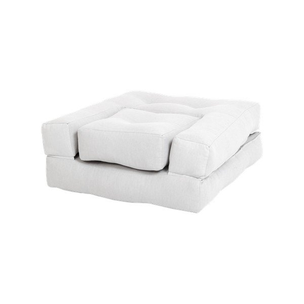 Poltrona pieghevole per bambini con sgabello Grigio Mini Cube - Karup Design-image-3