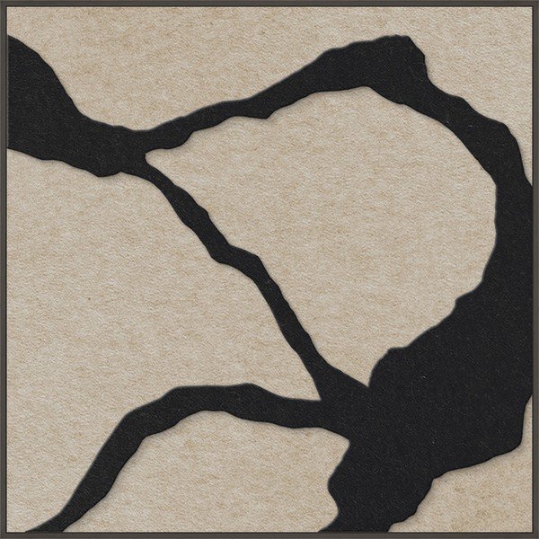 Dipinto in 3D con cornice inclusa/fonoassorbente 102x102 cm Quiet Friction 1 – Malerifabrikken