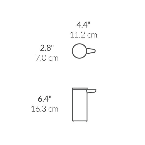 Dispenser di sapone in acciaio touchless in argento opaco da 266 ml - simplehuman-image-2