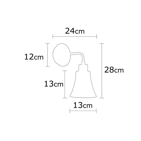 Lampada da parete color rame ø 13 cm Foca – Opviq lights-image-3