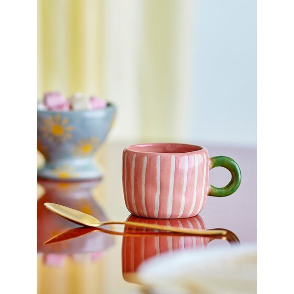 Tazza per bambini rosa in ceramica 110 ml Nini – Bloomingville-image-1