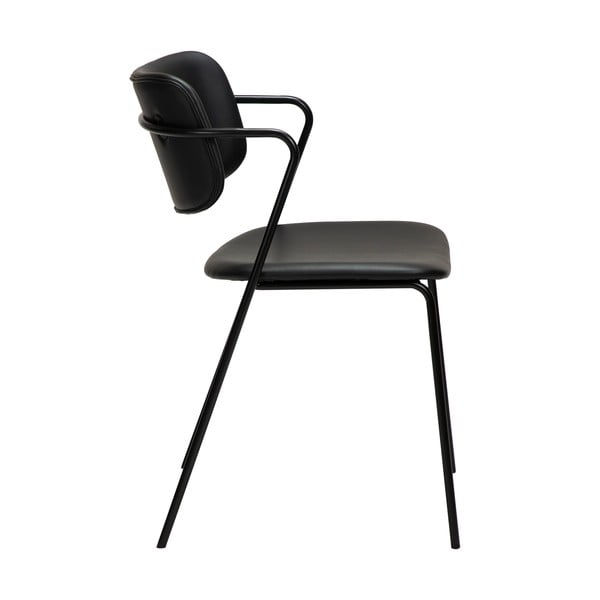Sedia in similpelle nera Zed - DAN-FORM Denmark-image-1