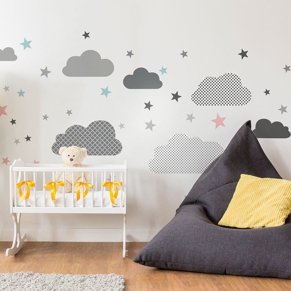 Adesivo murale Nuvole scandinave dall'estremo nord - Ambiance-image-4