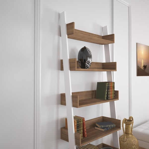 Libreria in rovere bianco/naturale 80x195 cm Only - Kalune Design-image-2
