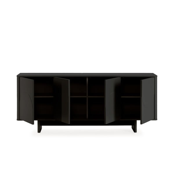 Cassettiera nera 180x75x40 cm Solei – MOME-image-3
