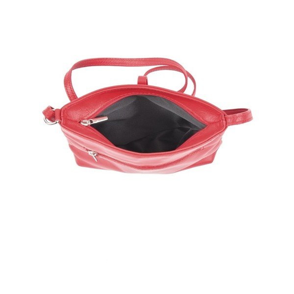 Červená kožená kabelka Roberta M Tulum Rosso-image-1