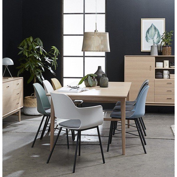 Sedia da pranzo bianca Whistler - Unique Furniture-image-1