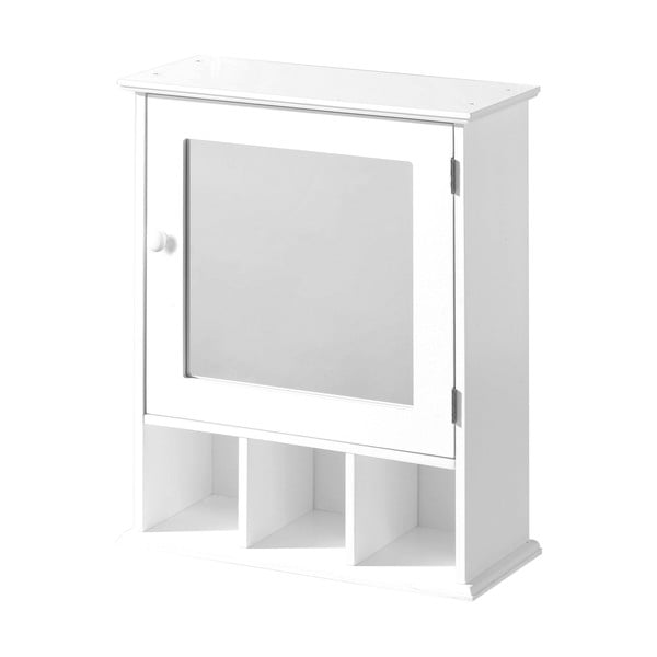 Mobile bianco con specchio da bagno da appendere 46x58 cm Port - Premier Housewares