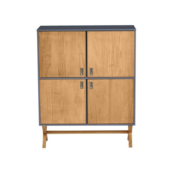 Cassettiera grigio antracite Leidi, 100 x 123 cm - Marckeric