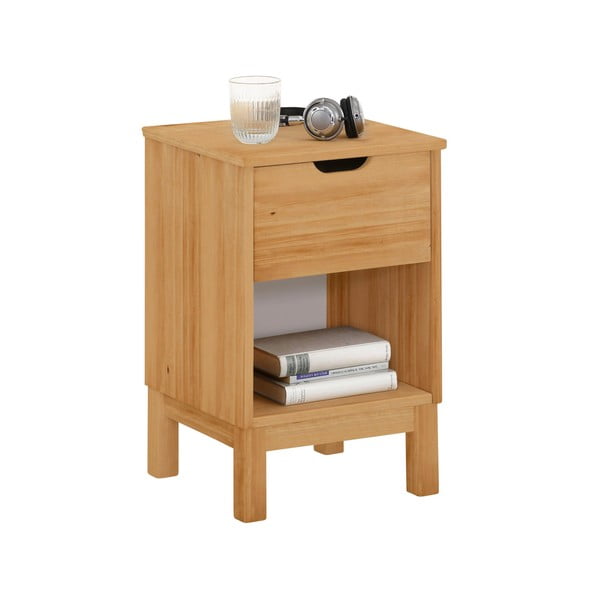 Comodino colore naturale in legno di pino Post - Støraa-image-2