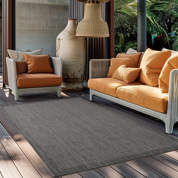 Tappeto da esterno grigio scuro 120x170 cm Giza - Ayyildiz Carpets-image-1